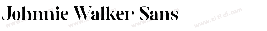 Johnnie Walker Sans字体转换